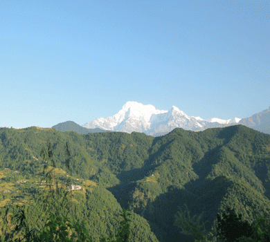 Dhampus, Dazzling View of Mountains
